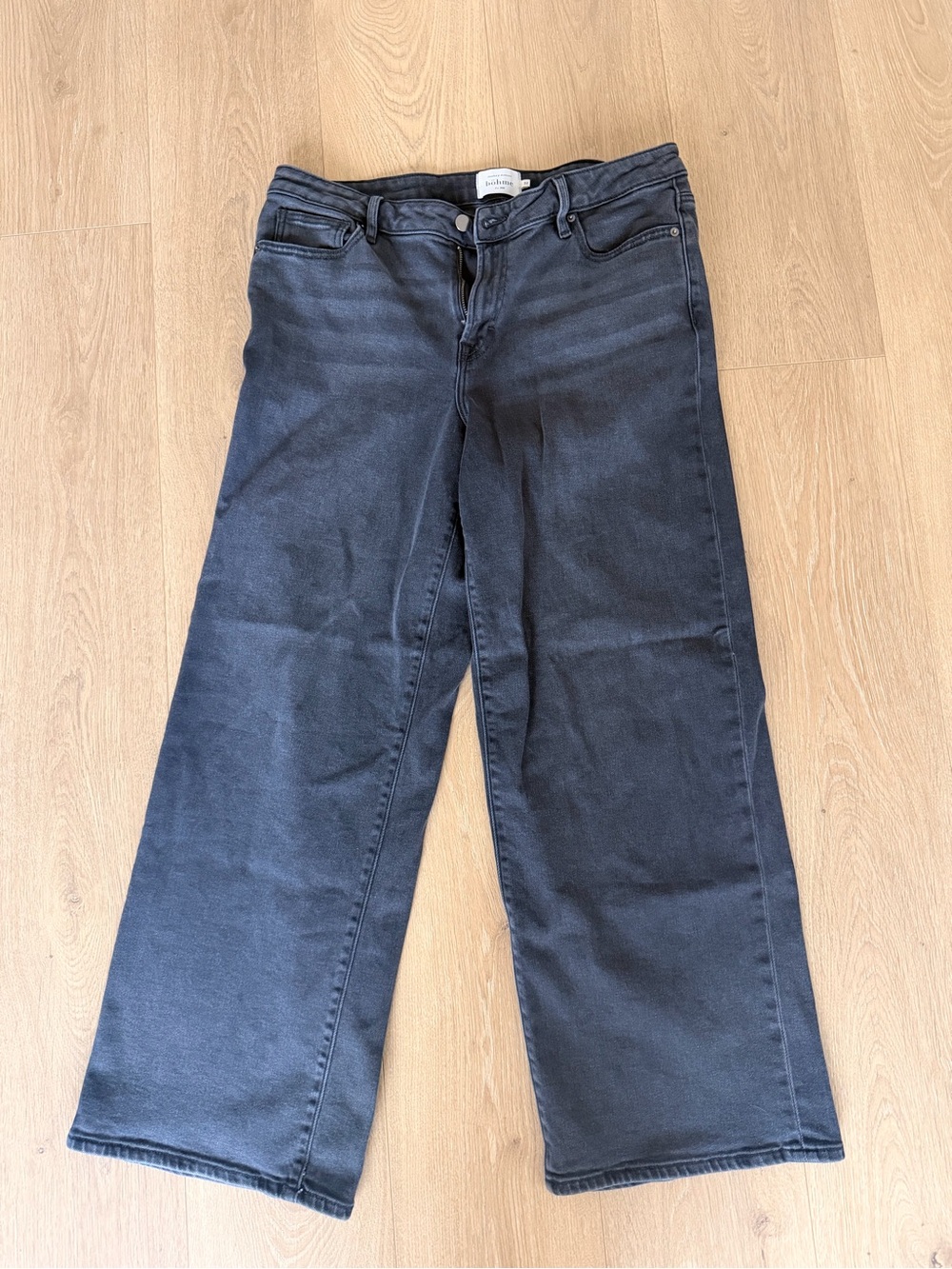 bohme Black Wide Leg Jeans